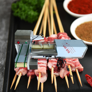 नया उत्पाद स्नैक भोजन स्वचालित स्टेनलेस स्टील मांस कंकाल मशीन मांस केकबाब बीबीसी सैटे कंकाल मशीन पेशेवर सेवा - Product Image 1