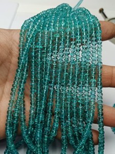 อะพาไทต์สีฟ้าธรรมชาติ ขนาด 4 มม.-5.50 มม. รูปทรงกลมเรียบ คุณภาพสูง เหมาะสำหรับทำเครื่องประดับหรูหรา และเป็นของขวัญ - Product Image 2