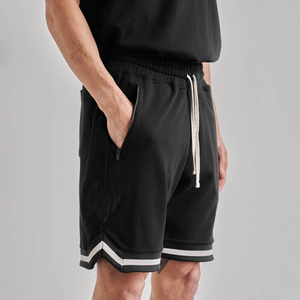 Vente en gros de shorts de basket-ball actifs longs pour hommes shorts d'entraînement shorts de basket-ball légers en maille bicolore - Product Image 2