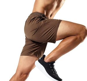 <b>Men's</b> Gym <b>Shorts</b> 100% Cotton Stretchable Quick Dry Athletic Workout <b>Shorts</b> with Pockets Solid Pattern Bulk Supply - Product Image 3