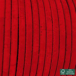 Cordón de corcho redondo rojo intenso superior - Product Image 4