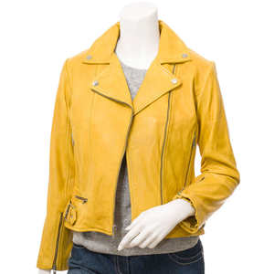 Hot Selling High Quality <b>Women's</b> Lambskin Leather <b>Jacket</b> Breathable Waterproof Windproof Eco-Friendly Fashion Apparel Clothing - Product Image 3