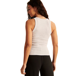 เสื้อกล้ามผ้าฝ้ายแขนกุดสำหรับผู้หญิงเสื้อครอปแห้งเร็วเป็นมิตรต่อสิ่งแวดล้อมสำหรับยิมฟิตเนส - Product Image 4