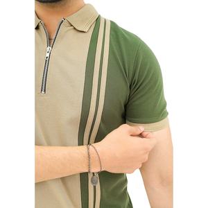 Ensemble de vêtements d'été deux pièces avec logo personnalisé pour hommes, ensemble de survêtement d'été deux pièces polo et short pour hommes - Product Image 3
