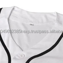 Sublimation Kids Blank 100 Cotton for <b>Men</b> Plain <b>Shirts</b> Custom Uniforms Design Uniform Girls Jersey Baseball Jerseys - Product Image 4