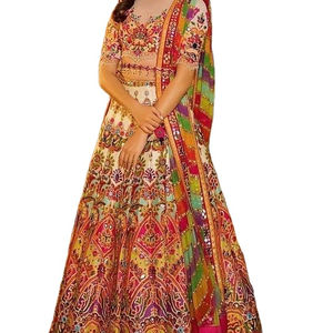 Colección Hit Designer Vestido de Mayo Ropa DE BODA Lehenga Choli con bordado de encaje elegante Trabajo Dupatta Diseño indio - Product Image 1