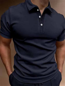 2023 Hombres Slim Fit de punto para Polo Camiseta de media manga corta Sudadera de golf Muestra de Verano gratis - Product Image 3