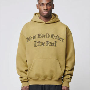 Sweat à capuche surdimensionné personnalisé | Pull Streetwear Hip Hop en gros | Fournisseur de sweat-shirt en coton unisexe OEM - Product Image 1