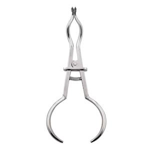 Pinzas Manuales Ligeras de Color Marfil de 17 cm, Herramienta de Colocación de Dique Dental de Goma, Acero Inoxidable, Accesorio Ergonómico de Endodoncia - Product Image 1