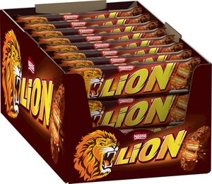 Barra de chocolate Nestlé LION con caramelo, paquete de 24 (24 x 42 g) - Product Image 1