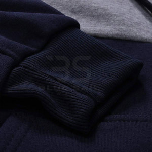Sweat à capuche homme poids lourd coton impression personnalisée brodé surdimensionné pull sur plaine épais sweats à capuche hommes - Product Image 6