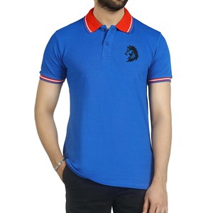 Camiseta Polo de Alta Calidad para Hombre, Tejida, Estampada, Manga Corta, Talla Grande, Cuello Alto Informal, Transpirable, de Algodón Ecológico - Product Image 1