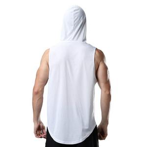 Novedad 2025: Camisetas sin mangas con capucha para hombre, 100% algodón polar, para gimnasio, entrenamiento, corte muscular, estampado bordado, invierno - Product Image 4