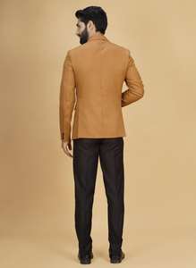 Blazer pour homme de qualité export, tendance, à double boutonnage, couleur rouille paon, de haute qualité, pour les fêtes et les événements, en vente - Product Image 2
