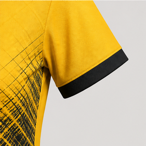 Polo Personalizado para Mujer con Diseño Abstracto en Amarillo y Negro, de Secado Rápido, Transpirable, Manga Corta, Uniforme para Golf, Tenis o Equipo, WPS-0872 - Product Image 5