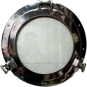 New Vintage Design Nautical Brass <b>Porthole</b> Window Marine Supplies <b>Mirror</b> Glass for Decoration Use from Indian Exporter - Product Image 1