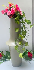 Revêtement en poudre de logo personnalisé fait main décoration de mariage en métal fini nouvelle tendance vase de table en gros pour la maison hôtel - Product Image 6