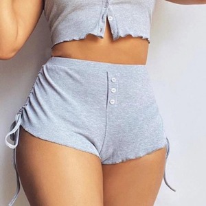 Premium High Women's Booty Shorts Transpirable Cómodo 100% Algodón Skinny Fit Cintura elástica Logotipo personalizado Diseños de moda - Product Image 5