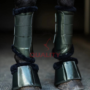 Bottes en cuir PU avec doublure en polyester teddy imperméable et durable, parfaites pour une utilisation équestre toute la journée - Product Image 3