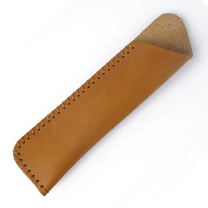 Estuche de lápices de gran capacidad ecológico de cuero genuino de lujo con cierre de cremallera para útiles escolares y de oficina - Product Image 6