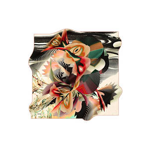 Pañuelo Cuadrado 100% Seda con Estampado Floral - Diseño Digital de Alta Calidad, Largo, para Primavera e Invierno - Product Image 1