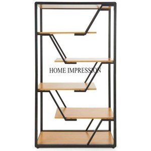 ชั้นวางกระเป๋า5ชั้นทำจากโลหะเคลือบผงสีดำหรูหราทำจากโลหะทนทาน - Product Image 1