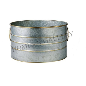 Macetas de cubo de flores de hierro hechas a mano de primera calidad decoración de jardín al aire libre de Metal de alta calidad precio barato para uso doméstico India - Product Image 6