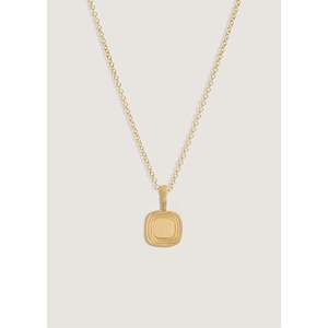 Collar The Estate en Oro Amarillo con Patrón de Formas Geométricas - Product Image 3