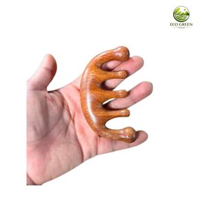 หวีไม้ธรรมชาติทำมือแบบดั้งเดิมสำหรับนวดเส้นลมปราณ นวดเนื้อเยื่อลึก นวดหนังศีรษะ อุปกรณ์สปา - Product Image 5
