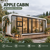 Cabine de luxe mobile de 20 pieds, bureau extérieur, pod de travail mobile pour jardin