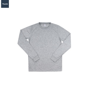Sublimation Blanks Long Sleeves T-shirt Custom Private Label for Brand Low MOQ High Quality 170-180 Grams Very Soft for <b>Men</b> - Product Image 2