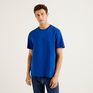 Camiseta de Manga Corta Casual para Hombre, 100% Algodón, Cuello Redondo, Estilo Urbano, Transpirable, Tejido Antibolitas, Logotipo Personalizable, Venta al Por Mayor - Product Image 1