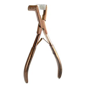 Outils d'extension de cheveux Ruban adhésif professionnel dans les extensions de cheveux Pince Outil de pressage Couleur or rose Acier inoxydable de haute qualité personnalisé - Product Image 1