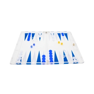 Customized Personalized Lucite Backgammon Doubling Cube Checkers <strong>Chess</strong> <strong>Boards</strong> Travel Game Set Luxury Acrylic Backgammon <strong>Table</strong> - Product Image 6