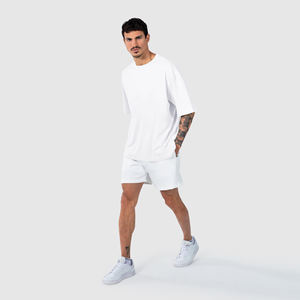 Camiseta de Hombre 100% Algodón, Transpirable, Antiarrugas, con Estampado Personalizado, Estilo Hip Hop, Holgada, de Manga Corta, Lisa, Unisex - Product Image 6