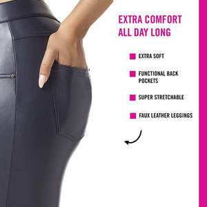 Pantalon avant plat en cuir de peau de mouton véritable d'hiver pour femmes de haute qualité pantalon de Style personnalisable - Product Image 3