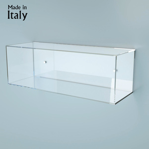 Étagère en acrylique transparent au design italien moderne Soixante L60xL20xH30 cm pour le mobilier du salon, de l'hôtel et de l'appartement - Product Image 3