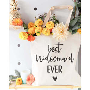 กระเป๋าผ้าแคนวาสสีพื้น ดีไซน์เรียบง่าย เหมาะสำหรับเพื่อนเจ้าสาวในงานแต่งงาน เปิดปิดแบบง่าย - Product Image 3