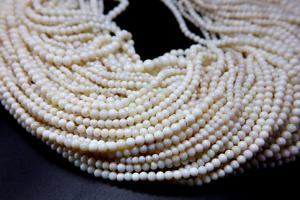 Perles de forme ronde lisse de pierres précieuses naturelles d'opale australienne pour la fabrication de bijoux 16 ''pouces - Product Image 2