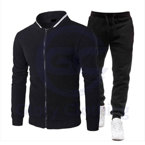 Conjunto de Sudadera con Capucha y Pantalones Deportivos Casuales de Invierno para Hombre, Personalizable, de Alta Calidad, 100% Algodón, 2 Piezas - Product Image 3