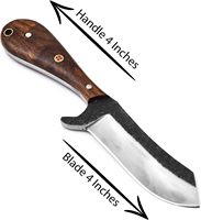Couteau de boucher artisanal en acier 1095, couteau de cowboy, couteau à dorer, pour l'extérieur, à haute teneur en carbone, à lame droite, ultra-affûté, haute durabilité, OEM Rose