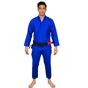 Kimono de Jiu-Jitsu brésilien bleu royal, tissage perlé, léger, uniforme d'entraînement et de compétition BJJ, veste 400G, pantalon Ripstop - Product Image 2