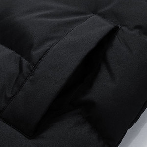 Veste matelassée d'hiver à capuche en duvet de canard blanc de haute qualité pour hommes, en toile épaisse, chaude et courte, service OEM disponible - Product Image 2