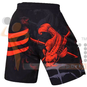 Short Mma personnalisé en gros pour hommes 2024 Shorts Bjj Jiu Jitsu imprimé par sublimation pour hommes au Pakistan - Product Image 3