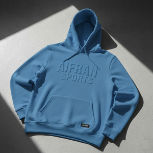 Sudadera con Capucha AIFRAN con Logotipo en Relieve 3D para Hombre, Estilo Urbano, Gruesa, Estampado Abultado, Felpa, Personalizada, de Algodón, para Gimnasio y Deportes - Product Image 3