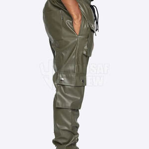 Pantalon en cuir véritable pour homme, qualité supérieure, prix abordable, léger, décontracté, taille haute - Product Image 4