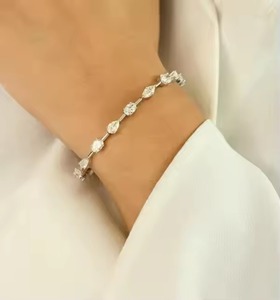 Diamond <b>Bracelet</b> unique design in 18k Yellow Gold , Jewelry For Mom, Wedding Jewelry - Product Image 1