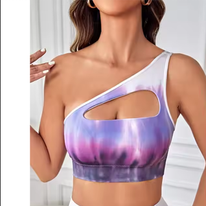 ชุดสปอร์ตบราเอวสูงสำหรับผู้หญิงกระโปรงเล่นกอล์ฟสปอร์ตบราหนึ่งไหล่สปอร์ตบราสำหรับใส่ออกกำลังกาย - Product Image 5