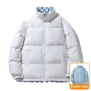 Chaqueta Bomber Unisex OEM de Alta Calidad, Talla XL, con Logotipo Personalizado Impreso, Reversible, Diseño a Cuadros Único, Impermeable, para Invierno - Product Image 2
