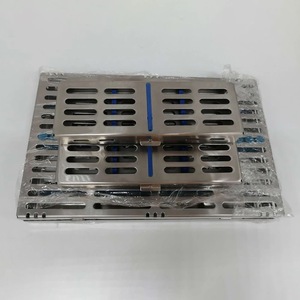 MEDICAB INSTRUMENTS Rack de Cassette de stérilisation dentaire Capacité de 5/10/20 Instruments Revêtement en céramique noire en acier inoxydable Mol - Product Image 6